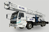 New design and more powerful, AKL-350B truck mounted drilling rig