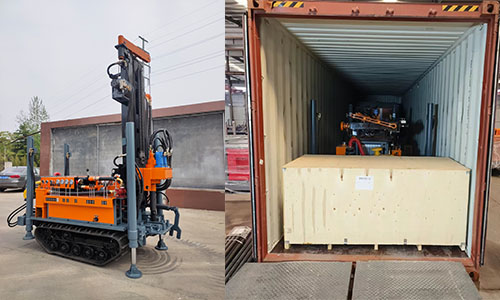 QZ160 drilling rig and S85 air compressor successfully delivered to Mexican customers